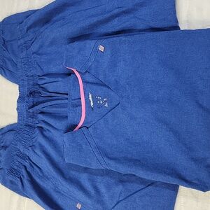 Scrubstar Scrub Set, Heather Electric Blue, Size XL